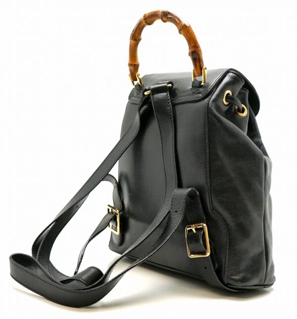 11630959 1 Gucci Bamboo Rucksack Black