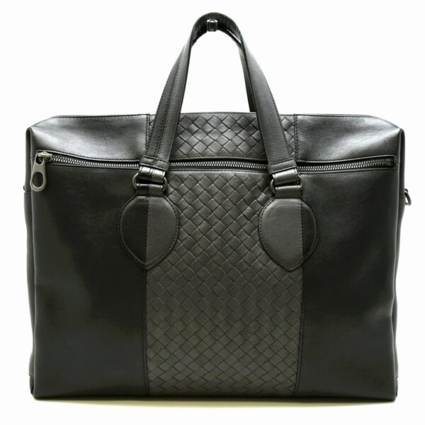 11631015 Bottega Veneta Intrecciato Briefcase Bag Business Bag Black