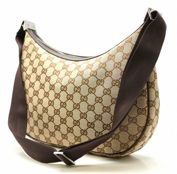 11640066 1 Gucci GG Canvas Shoulder Bag Khaki