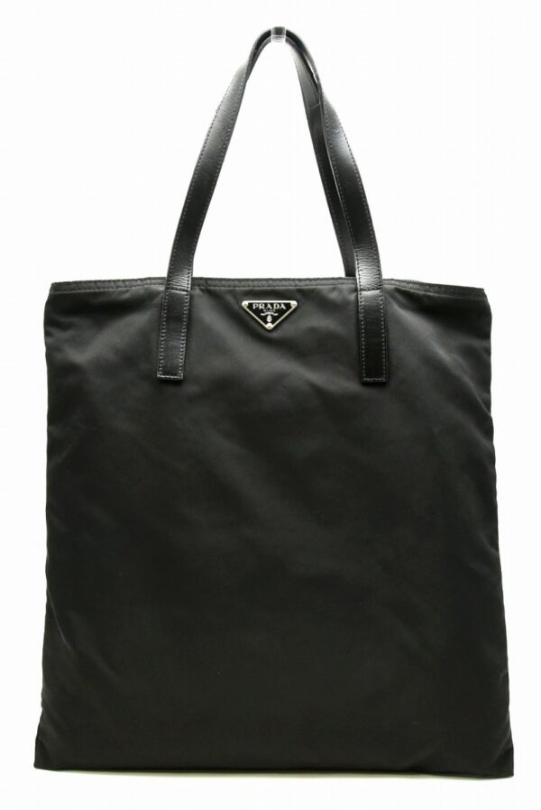 11640476 Prada Nylon Tote Bag Handbag Black