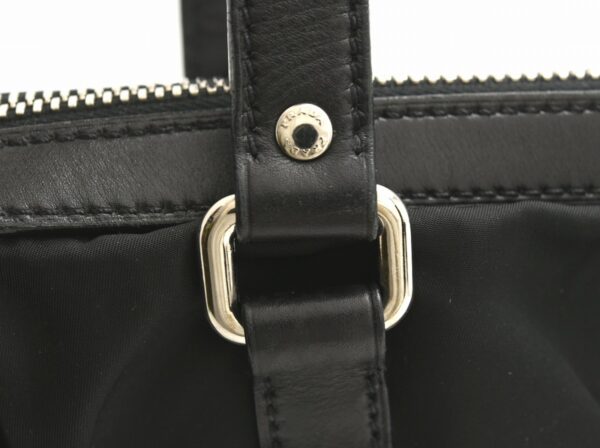 11640634 6 Prada Handbag Tote Bag Shoulder Bag Nylon Leather Black