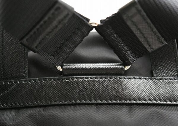 11640697 6 Prada Backpack Rucksack Shoulder Bag Nylon Leather Nero Black