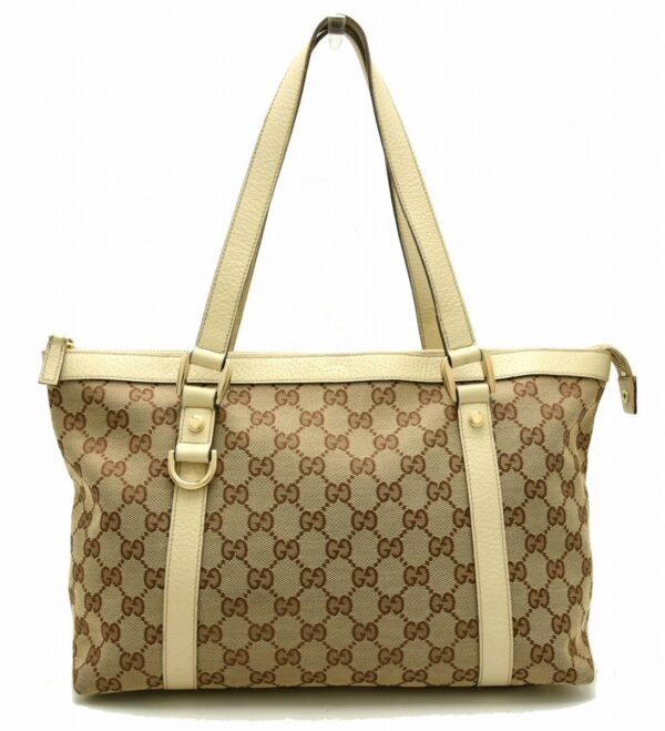 11640717 Gucci GG Canvas Abbey Tote Bag Beige