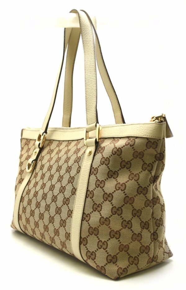 11640717 1 Gucci GG Canvas Abbey Tote Bag Beige