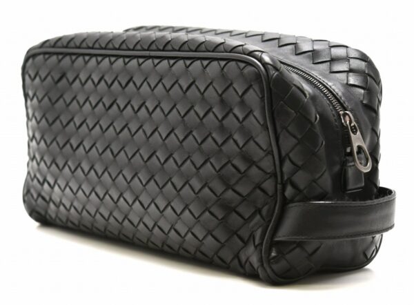 11640803 1 Bottega Veneta Intrecciato Clutch Bag Bag Leather Black