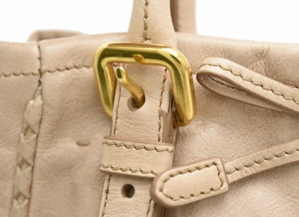 11640919 6 Prada 2WAY Handbag Shoulder Bag Leather Beige