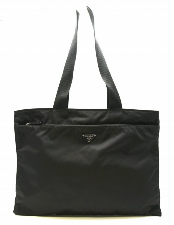 11640979 Prada Nylon Tote Bag Shoulder Tote Black