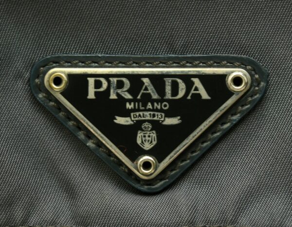 11641040 8 Prada Shoulder Bag Nylon Leather Ardesia Gray