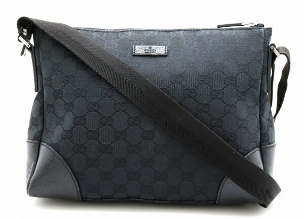 11641116 Gucci GG Shoulder Bag Black