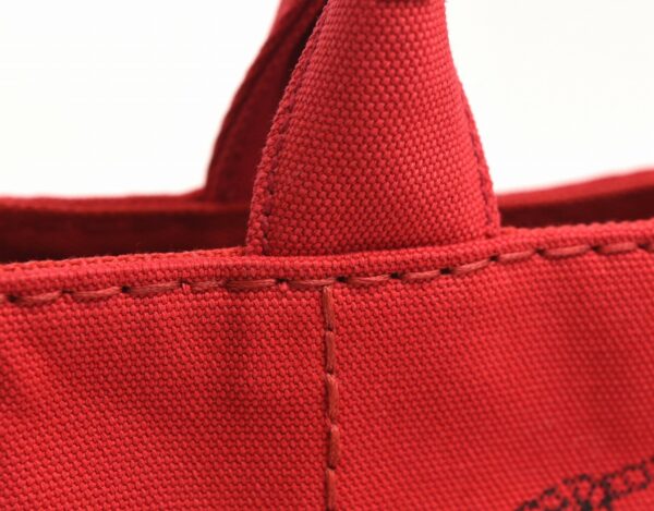 11641125 6 Prada Canapa Mini Tote Bag Handbag 2WAY Canvas Rosso Red