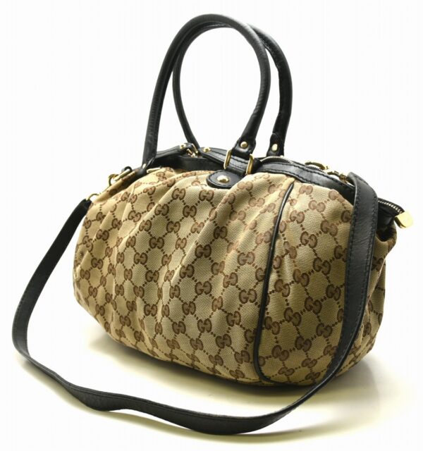 11641237 1 Gucci Sookie GG Canvas Shoulder Bag Beige