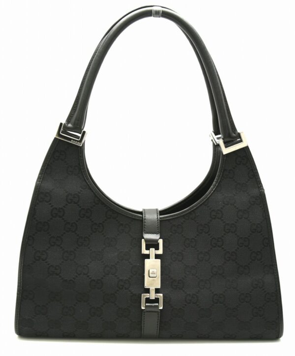 11641239 Gucci Jackie Line Shoulder Bag Black