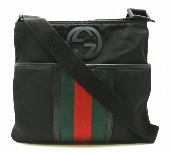 11641250 Gucci Sherry Line Crossbody Black