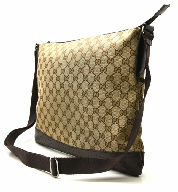 11641360 1 Gucci GG Canvas Crossbody Bag Khaki