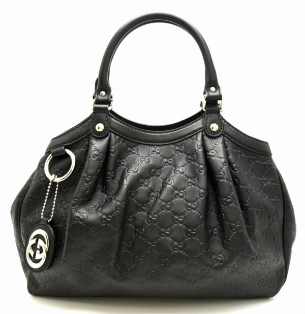 11641413 Gucci Sookie Guccisima Tote Bag Black