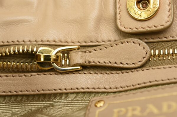 11641452 5 Prada Tote Bag Shoulder Bag Nappa Leather Beige