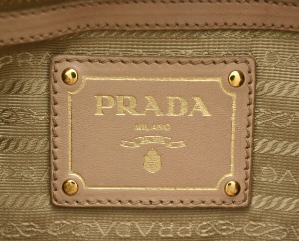 11641452 8 Prada Tote Bag Shoulder Bag Nappa Leather Beige