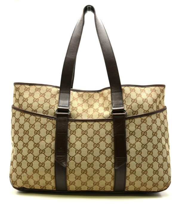 11641686 Gucci GG Canvas Tote Bag Khaki