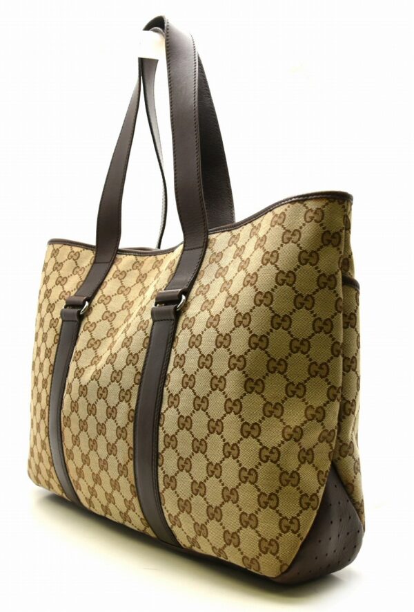 11641686 1 Gucci GG Canvas Tote Bag Khaki