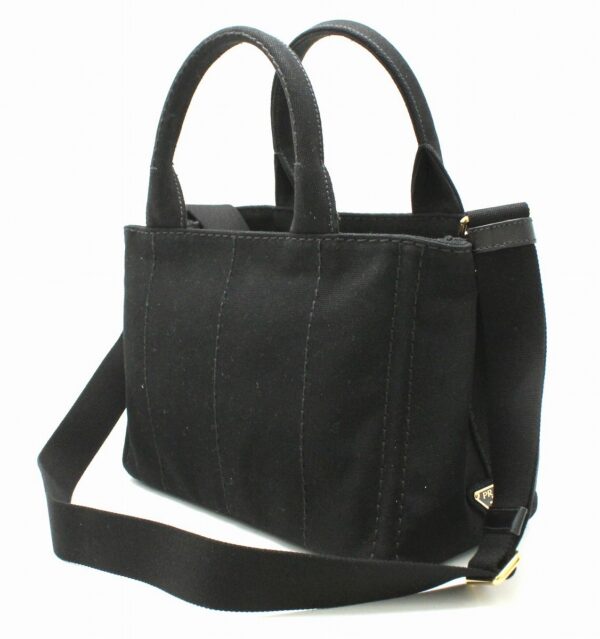 11641923 1 Prada Canapa Mini Tote Bag Handbag 2WAY Nero Black