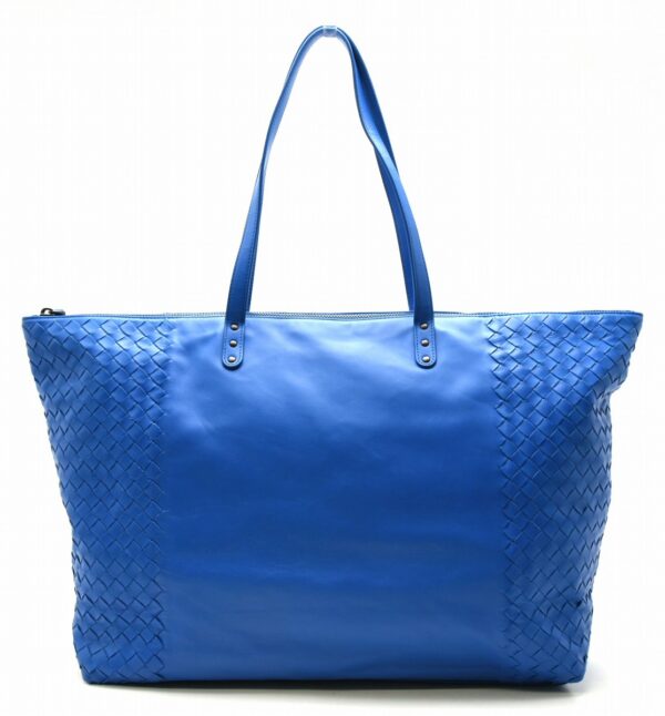 11642033 Bottega Veneta Intrecciato Leggero Tote Bag Shoulder Tote Blue