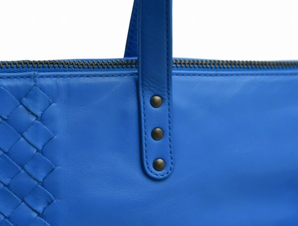 11642033 6 Bottega Veneta Intrecciato Leggero Tote Bag Shoulder Tote Blue