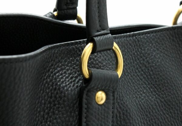 11642058 6 Prada Tote Bag 2WAY Shoulder Bag Leather Nero Black