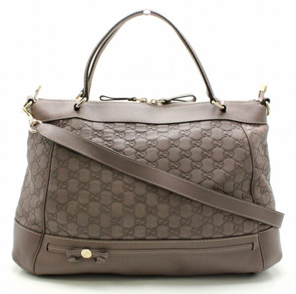 11642065 Gucci Guccisima 2WAY Shoulder Bag Brown