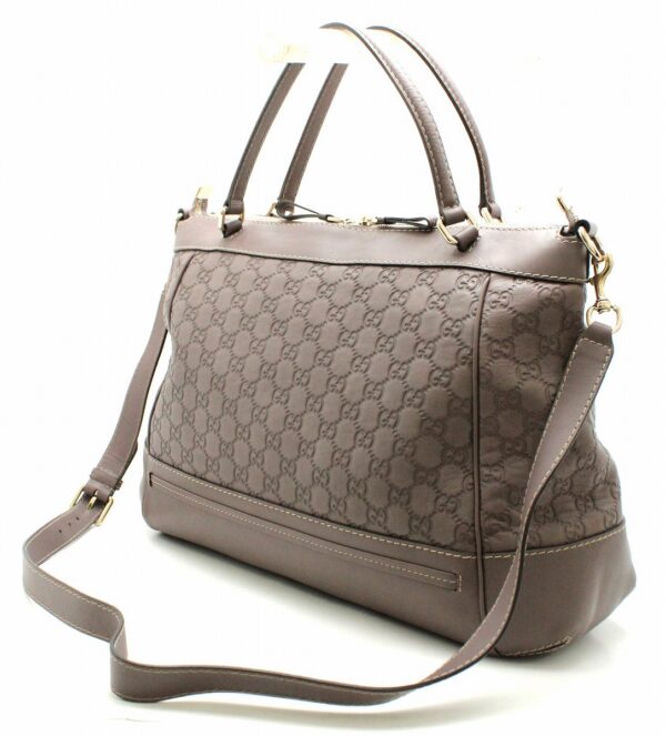 11642065 1 Gucci Guccisima 2WAY Shoulder Bag Brown