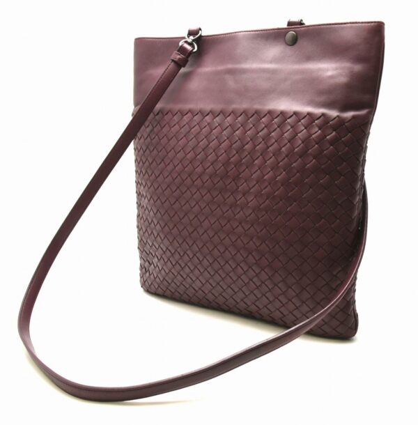 11642203 1 Bottega Veneta Intrecciato Shoulder Bag Handbag Leather Purple