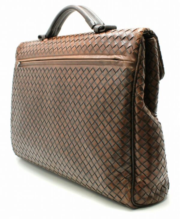 11642258 1 Bottega Veneta Intrecciato Business Bag Document Bag Briefcase Brown