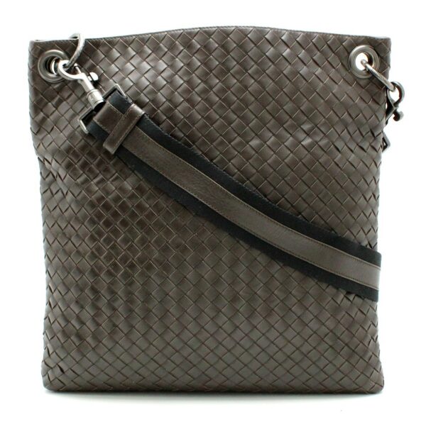 11642260 Bottega Veneta Intrecciato Shoulder Bag Crossbody Shoulder Brown