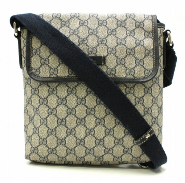 11650590 Gucci GG Supreme Shoulder Bag Navy