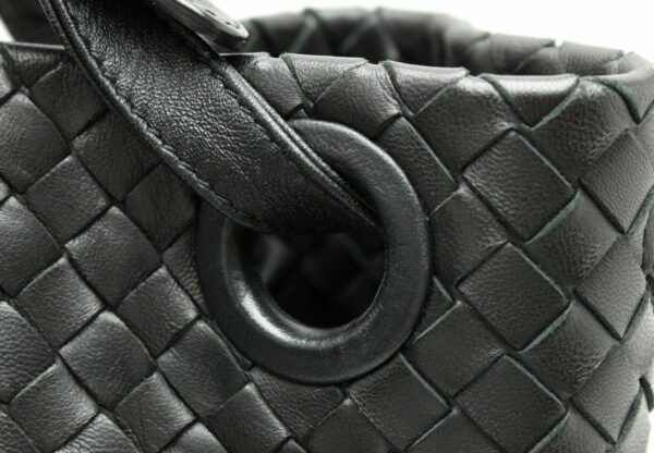 11650595 5 Bottega Veneta Intrecciato Handbag Shoulder Bag Leather Black