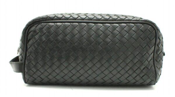 11650805 Bottega Veneta Intrecciato Clutch Bag Bag Leather Black