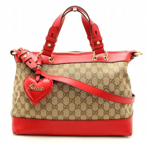 11650843 Gucci GG Valentine Handbag Khaki