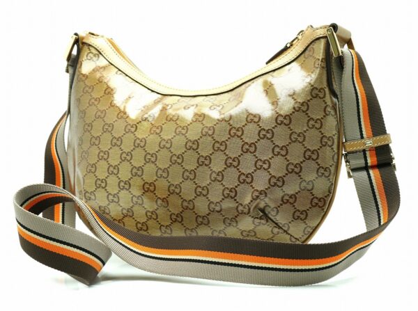 11650845 1 Gucci GG Crystal Shoulder Bag Khaki