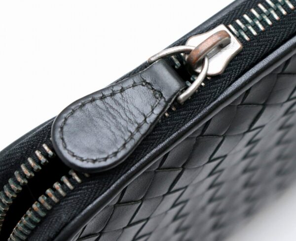 11651013 4 Bottega Veneta Intrecciato Long Wallet Calf Black