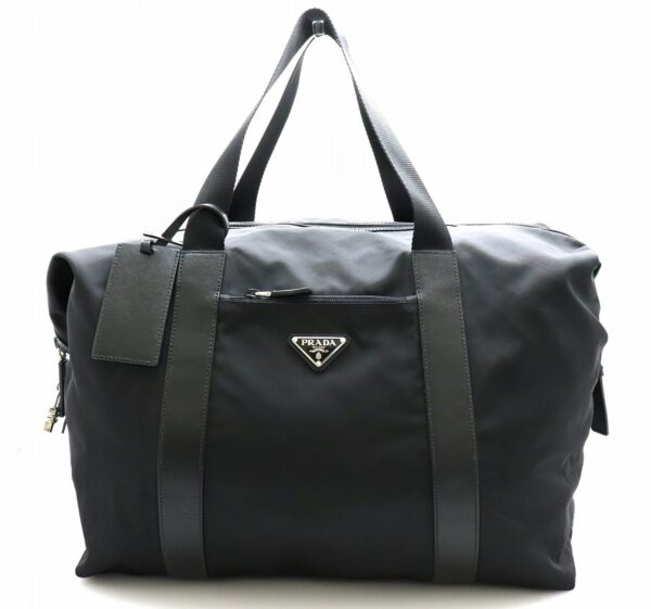 11651043 Prada Nylon Bag Travel Bag Shoulder Bag Black