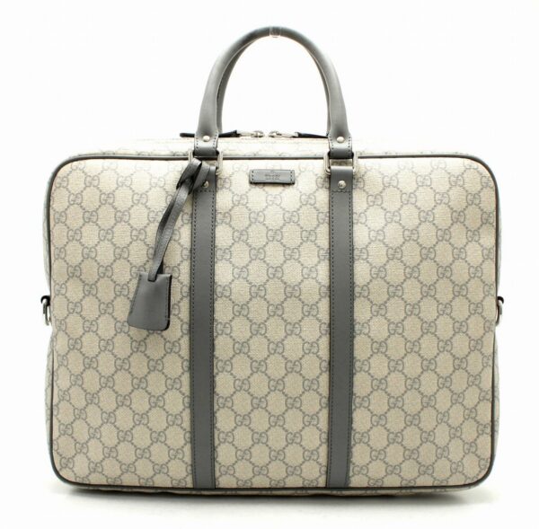 11651087 Gucci GG Supreme Business Bag Gray