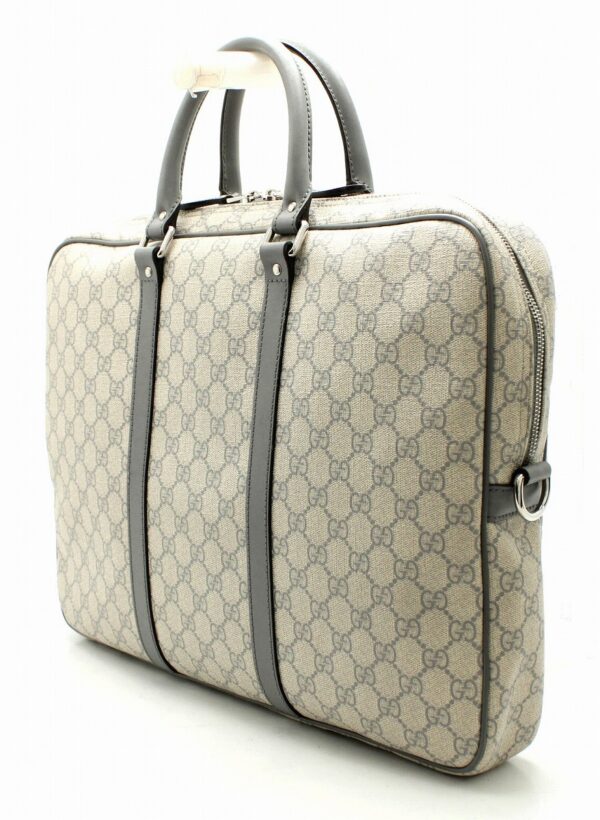 11651087 1 Gucci GG Supreme Business Bag Gray