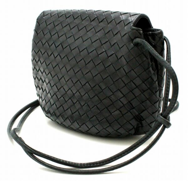 11651148 1 Bottega Veneta Intrecciato Crossbody Bag Shoulder Bag Leather Black