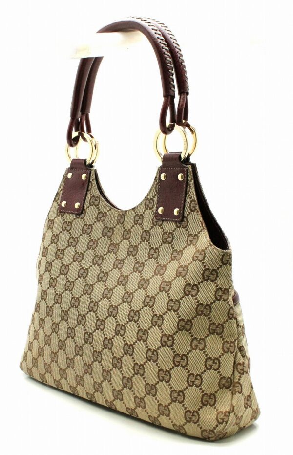 11651158 1 Gucci GG Canvas Handbag Beige