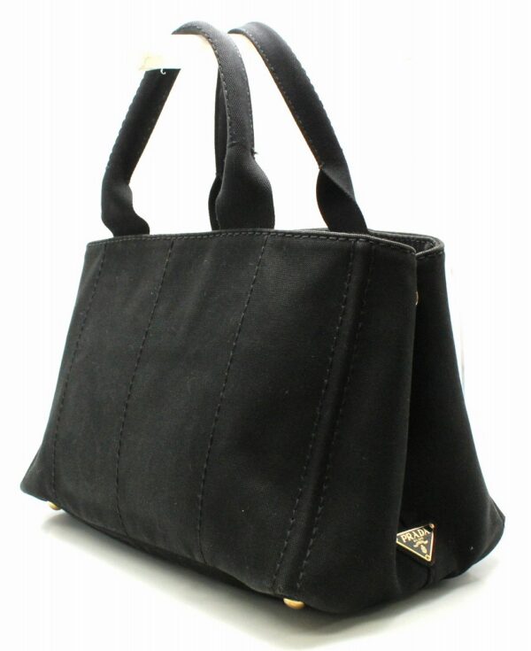 11651373 1 Prada Canapa Tote Bag Handbag Canvas Nero Black