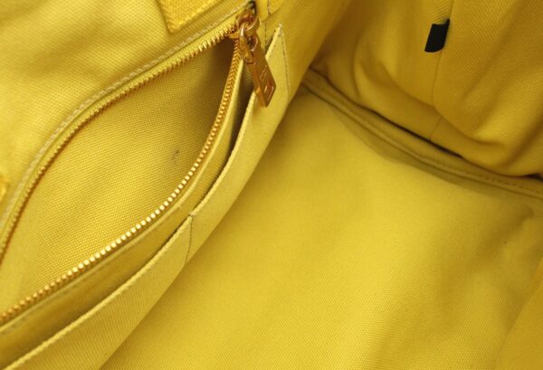 11651375 6 Prada Canapa Tote Bag Handbag Denim Yellow