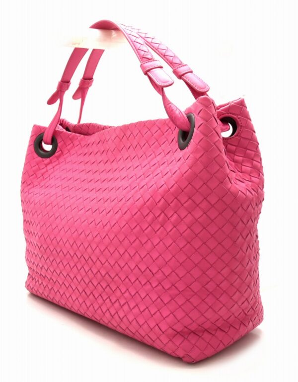 11651531 1 Bottega Veneta Intrecciato Shoulder Bag Handbag Leather Pink