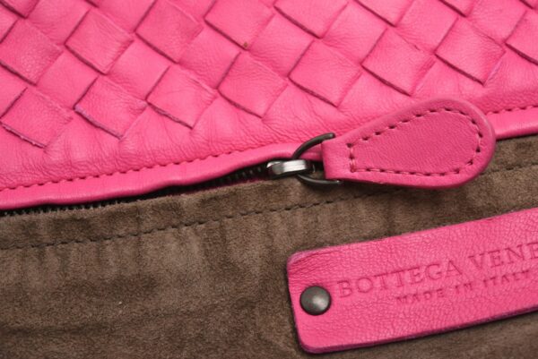 11651531 5 Bottega Veneta Intrecciato Shoulder Bag Handbag Leather Pink