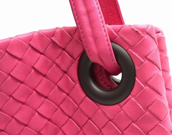 11651531 6 Bottega Veneta Intrecciato Shoulder Bag Handbag Leather Pink