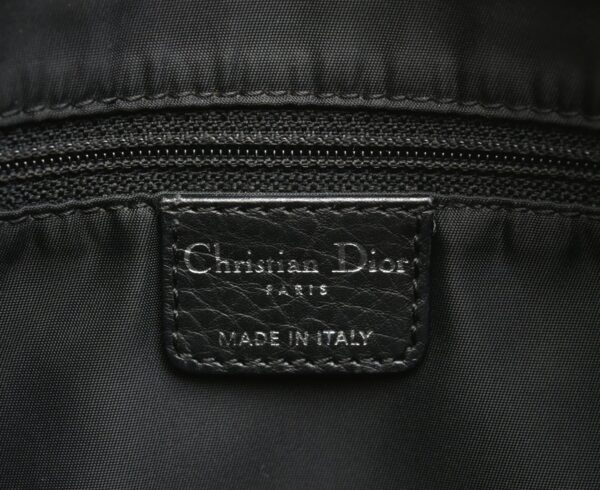 11651555 8 Christian Dior Trotter Shoulder Bag Canvas Leather Black