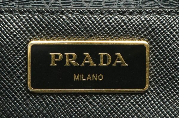 11651575 8 Prada Saffiano 2WAY Shoulder Bag Handbag Leather Black